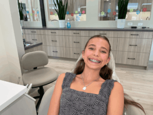 New Patient getting braces at Lehi Orthodontist.